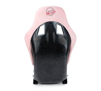 Thumbnail for NRG FRP Bucket Seat Prisma Edition w/ Pearlized Back and Pink Alcantara (Medium)