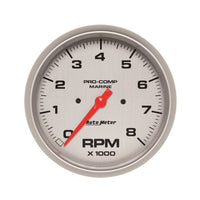 Thumbnail for Autometer Marine Silver Ultra-Lite 5in Electrical Tachometer 0-8000 RPM