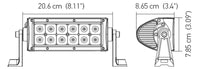 Thumbnail for Hella Value Fit Sport 8in Light - 36W Dual Row Flood Beam - LED