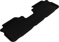 Thumbnail for 3D MAXpider 2008-2013 Toyota Highlander Kagu 2nd Row Floormats - Black
