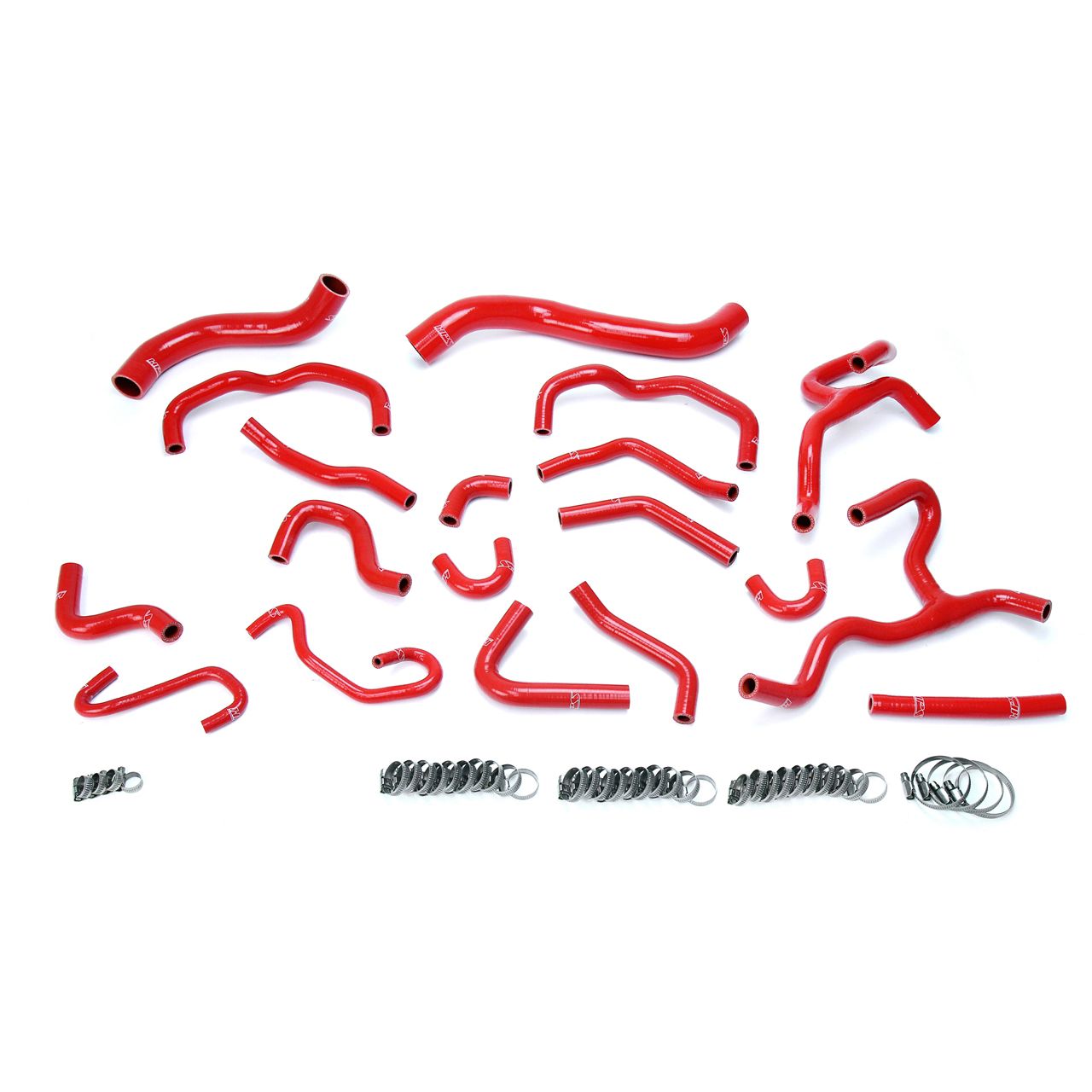 HPS Red Reinforced Silicone Radiator + Heater Hose Kit Coolant for Lexus 17-18 LX570 5.7L V8