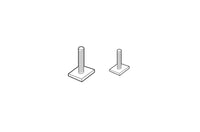 Thumbnail for Thule Adapter Kit - Mounts 598/597 Bike Racks to Xsporter/Rapid Aero Load Bars - Black