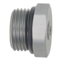 Thumbnail for DeatschWerks 10AN ORB Male Plug Fitting with 1/8in NPT Gauge Port - Anodized DW Titanium