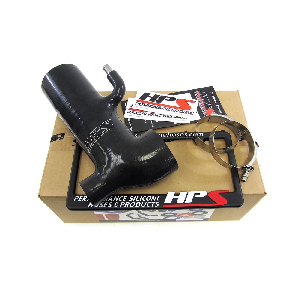 HPS Black Reinforced Silicone Post MAF Air Intake Hose Kit - Retain Stock Sound Tube for Scion 13-16 FRS