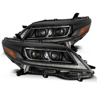 Thumbnail for AlphaRex 11-21 Toyota Sienna LUXX LED Proj Headlights Plank Style Black w/Seq Signal/DRL