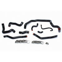 Thumbnail for HPS Black Reinforced Silicone Radiator and Heater Hose Kit Coolant for Mini 07-11 Cooper S R56 1.6L Turbo Manual Trans