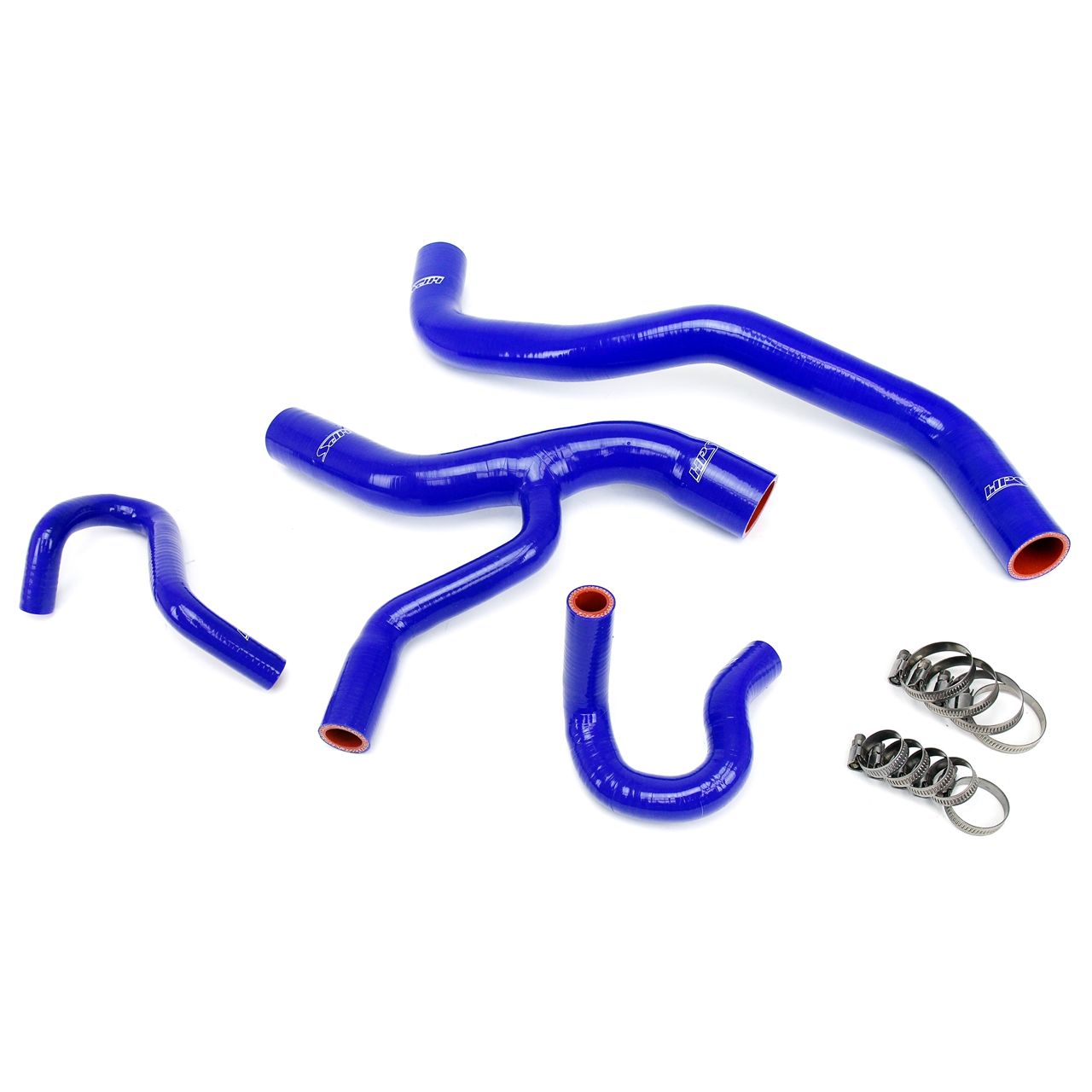 HPS Blue Reinforced Silicone Radiator and Heater Hose Kit Coolant for Ford 96-01 Mustang GT 4.6L V8