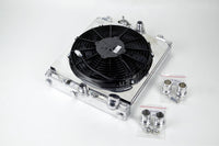 Thumbnail for CSF Universal Half Radiator w/-16AN & Slip-On Fittings/12in SPAL Fan & Shroud