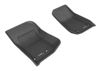 Thumbnail for 3D MAXpider 2014-2018 Jeep Wrangler JK 2-Door/Unlimited Kagu 1st Row Floormat - Black