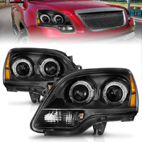 Thumbnail for Anzo 99-17 GMC Sierra/Denali Headlights Chrome Amber (w/C Light Bars)