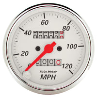Thumbnail for Autometer Arctic White 3-1/8in 0-120 MPH Mechanical Speedometer Gauge