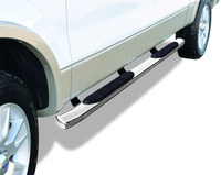 Thumbnail for Go Rhino 09-14 Ford F-150 Super Crew 4dr 415 Series SideSteps - Polished