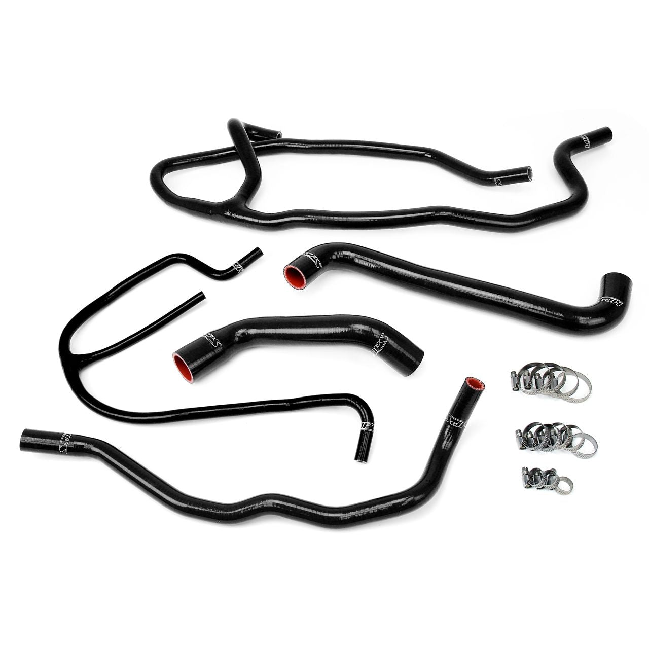 HPS Reinforced Black Silicone Radiator + Heater Hose Kit Coolant for Chevy 05-07 Corvette 6.0L LS2 V8