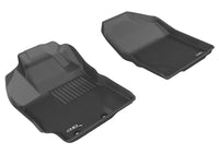 Thumbnail for 3D MAXpider 2012-2018 Toyota/Scion Yaris/XD Kagu 1st Row Floormat - Black