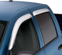 Thumbnail for AVS 07-18 Jeep Patriot Ventvisor Outside Mount Front & Rear Window Deflectors 4pc - Chrome