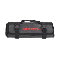 Thumbnail for Go Rhino XVenture Gear Tool Roll - Small (4x4in. Closed) 12oz Waxed Canvas - Black