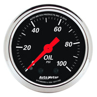 Thumbnail for AutoMeter Gauge Oil Press 2-1/16in. 100PSI Mech Designer Black