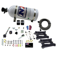 Thumbnail for Nitrous Express Dual Holley/Gasoline Nitrous Kit (100-500HP) w/10lb Bottle