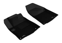 Thumbnail for 3D MAXpider 2014-2015 Jeep Cherokee Kagu 1st Row Floormat - Black
