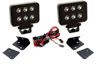 Thumbnail for Putco 07-18 Jeep Wrangler JK - Qty 2 Luminix 4in Blocks w/ Window brackets Luminix Jeep LED Kits