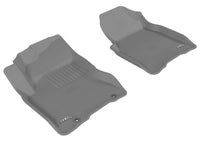 Thumbnail for 3D MAXpider 2008-2013 Nissan Rogue Kagu 1st Row Floormat - Gray