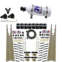 Thumbnail for Nitrous Express 8 Cyl Dry Direct Port Four Stage 8 Solenoids Nitrous Kit (200-600HP) w/5lb Bottle