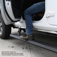 Thumbnail for RealTruck 20-24 Jeep Gladiator CC 4dr VoltStep Electric Running Board Kit - Bedliner Coating