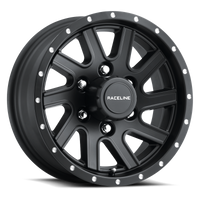 Thumbnail for Raceline 820MB Twisted 16x6in / 8x165.1 BP / 0mm Offset / 4.90mm Bore - Satin Black Wheel