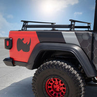 Thumbnail for Go Rhino 20-22 Jeep Gladiator JT/16-22 Toy. Tacoma/05-21 Nssn Frontier XRS Cross Bars Kit - Tex. Blk