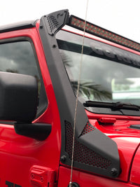Thumbnail for Go Rhino 18-20 Jeep Wrangler JL/JLU/Gladiator JT XE Windshield Light Bar Mount - 50in Single Row