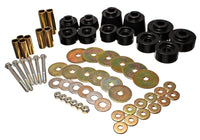 Thumbnail for Energy Suspension Body Mount Set - Std. & Extra Cab - Black