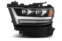 Thumbnail for AlphaRex 19-20 Ram 1500HD PRO-Series Proj Headlights Plnk Style Jet Blk w/Activ Light/Seq Signal/DRL