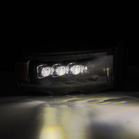 Thumbnail for AlphaRex 02-05 Dodge Ram 1500 NOVA LED Proj Headlights Plank Style Blk w/Activ Light/Seq Signal