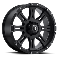 Thumbnail for Raceline 981 Raptor 16x8in / 5x139.7 BP / 0mm Offset / 107.95mm Bore - Satin Black Wheel