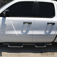 Thumbnail for Westin 2019 Ram 1500 Quad Cab Drop Nerf Step Bars - Textured Black