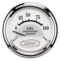 Thumbnail for Autometer Ford Masterpiece 2in Short Sweep Electronic 0-100 PSI Oil Pressure Gauge