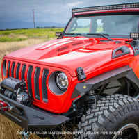 Thumbnail for DV8 Offroad 18+ Jeep JL Heat Dispersion Hood - Primer Black