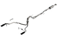 Thumbnail for Borla F-150 2021 5.0L 4dr CC SB EC STB Lariat/KR/Platinm/LTD 3/2.25 SRE Cat-Back ATAK Black CHR Tips