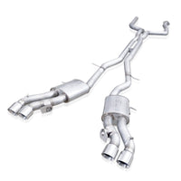 Thumbnail for Stainless Works 2016-18 Cadillac CTS-V Sedan Catback System Resonated X-Pipe Dual-Mode Mufflers