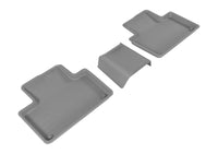 Thumbnail for 3D MAXpider 2015-2019 Volvo XC90 Kagu 2nd Row Floormats - Gray