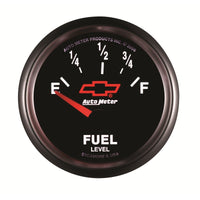 Thumbnail for Autometer GM Bowtie Black 2-1/16 Fuel Level, 0-90 , Air-Core 8-18V