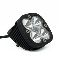 Thumbnail for Baja Designs Squadron Sport Flush Mount LED Light Pod Angled Lens Work/Scene Pattern - Black/Clear