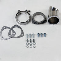 Thumbnail for Granatelli 3.0in 304SS Turn Down w/V-Band & Gaskets