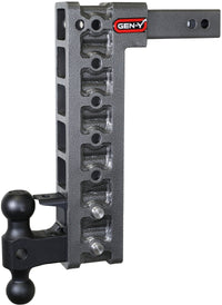 Thumbnail for Gen-Y Mega Duty 2in Shank 15in Drop 16K Hitch w/Dual-Ball/Pintle Lock/Stabilizer Kit