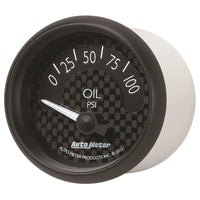 Thumbnail for Autometer GT Series 52mm Short Sweep Electronic 0-100 psi Oil Pressure