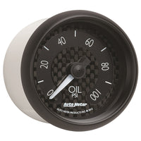 Thumbnail for Autometer GT Series 52mm Full Sweep Electronic 0-100 PSI Oil Pressure Gauge