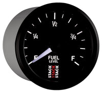 Thumbnail for Autometer Stack Instruments 52mm 0-280 Ohm Programmable Pro Stepper Motor Fuel Level Gauge - Black