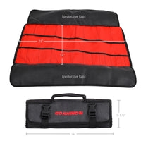 Thumbnail for Go Rhino XVenture Gear Tool Wrench Roll - Large (4x4in. Closed) 12oz Waxed Canvas - Black