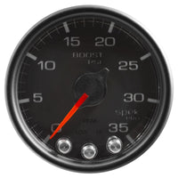 Thumbnail for Autometer Spek-Pro Gauge Boost 2 1/16in 35psi Stepper Motor W/Peak & Warn Black/Black