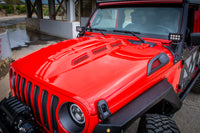 Thumbnail for DV8 Offroad 18+ Jeep JL Heat Dispersion Hood - Primer Black